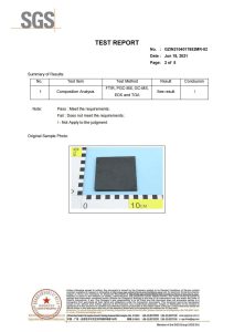 Existing D Marjan certification or material test document