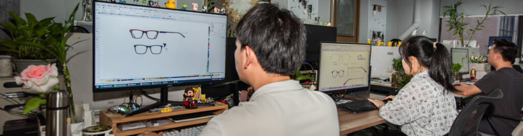 D Marjan China team working on eyewear project support