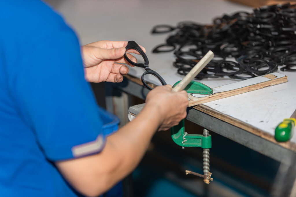 Frame production in D Marjan eyewear manufacturing