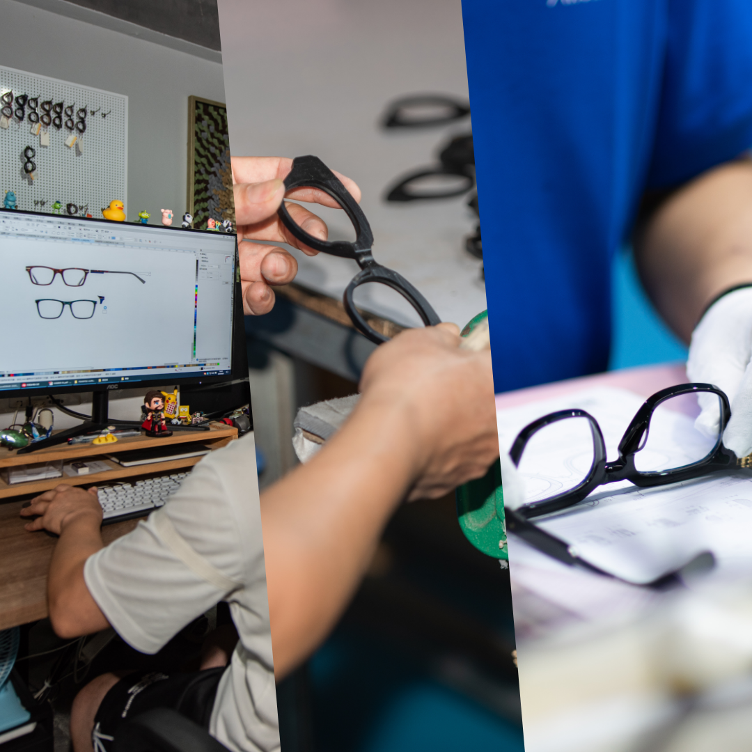 GCC fashion brand support project helping entrepreneurs and influencers create their own eyewear brand with low MOQ manufacturing