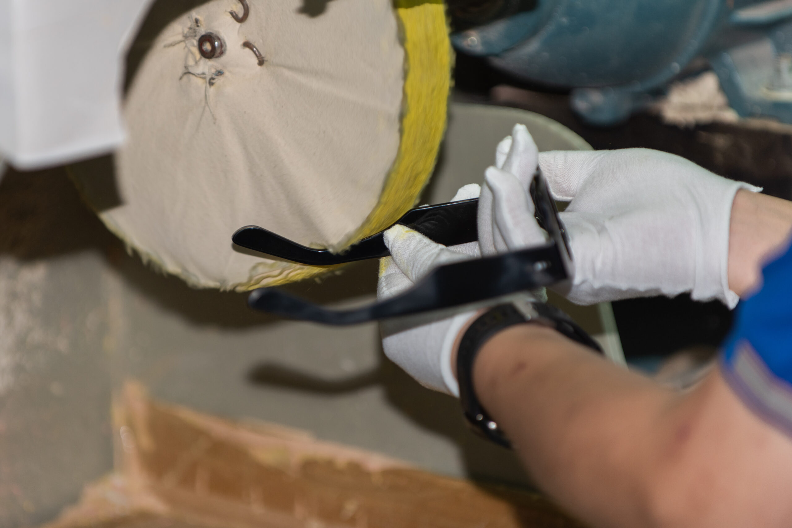 Alignment & polishing during eyewear production