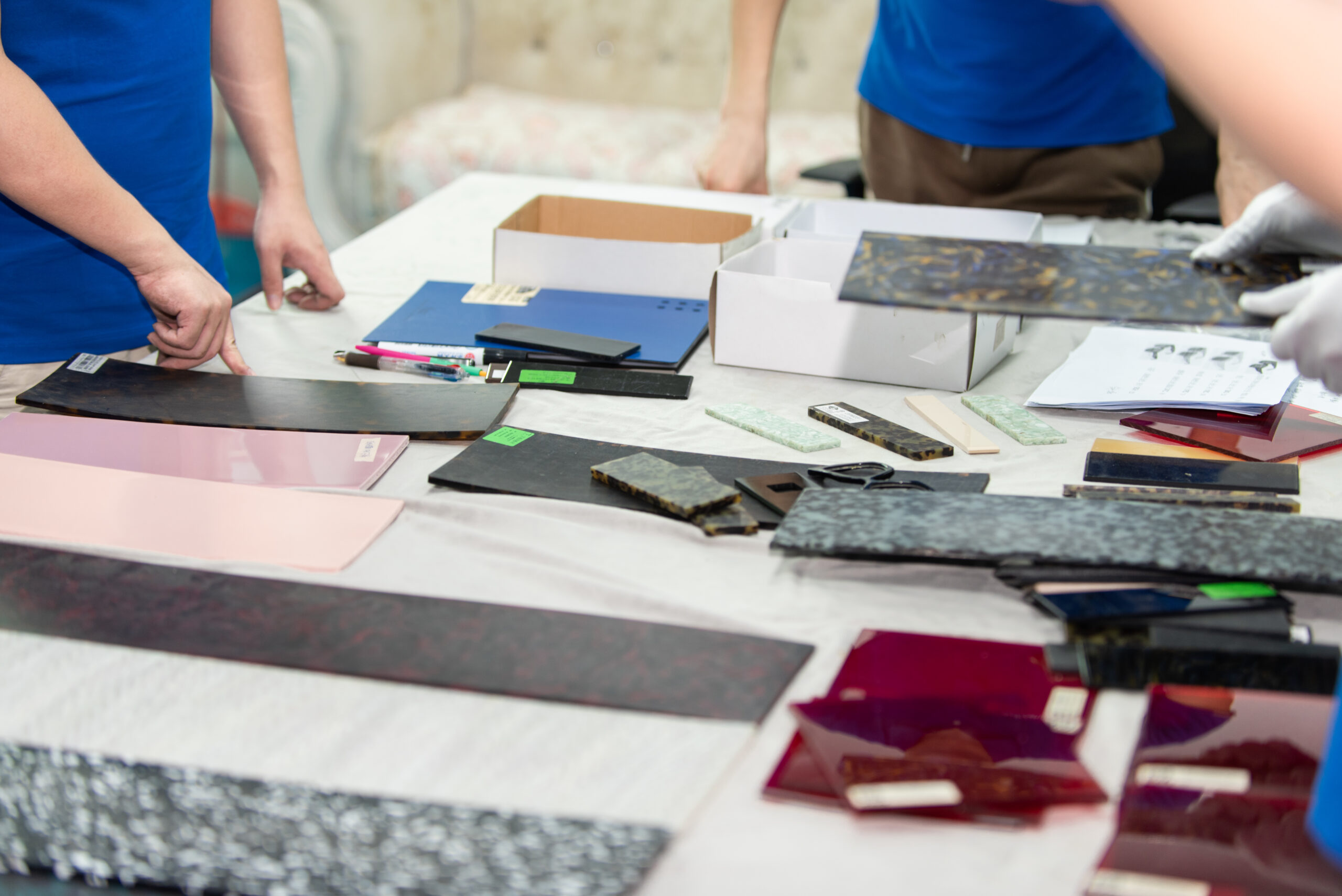 Eyewear material preparation process