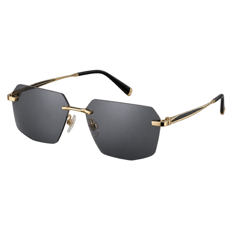 Rimless Geometric eyewear design