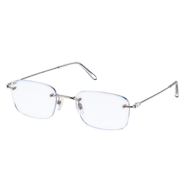 Rimless Silver Soft Square eyewear design