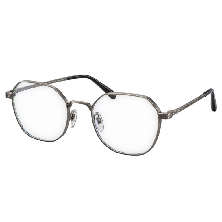 Architectural Soft Hexagon eyewear design
