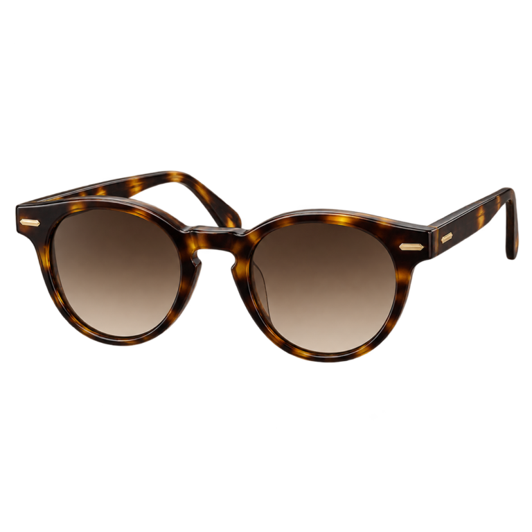 Deep Havana Crown Panto eyewear design