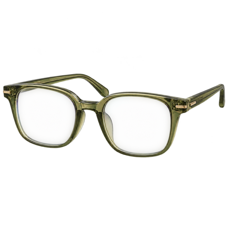 Crystal Olive Soft Square eyewear design